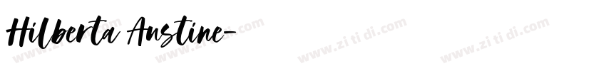 Hilberta Austine字体转换